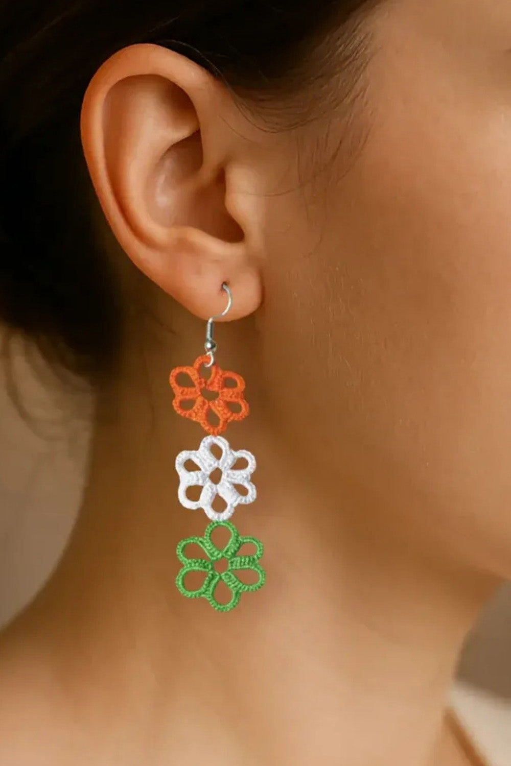 Knots to Node | Tricolor Earrings
