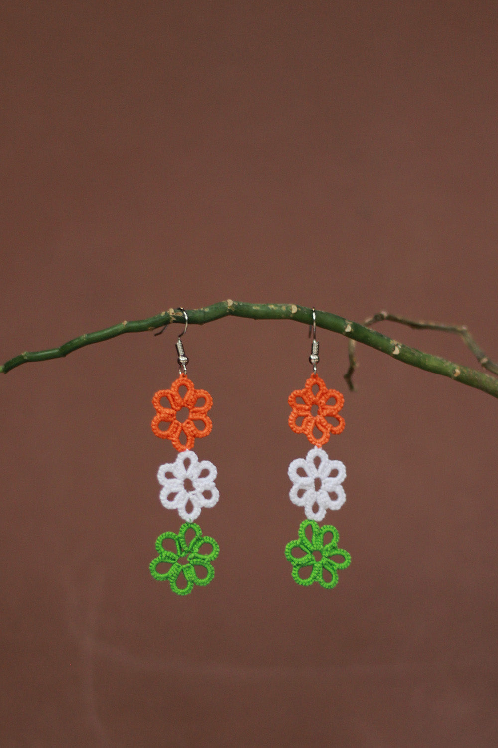 Knots to Node | Tricolor Earrings