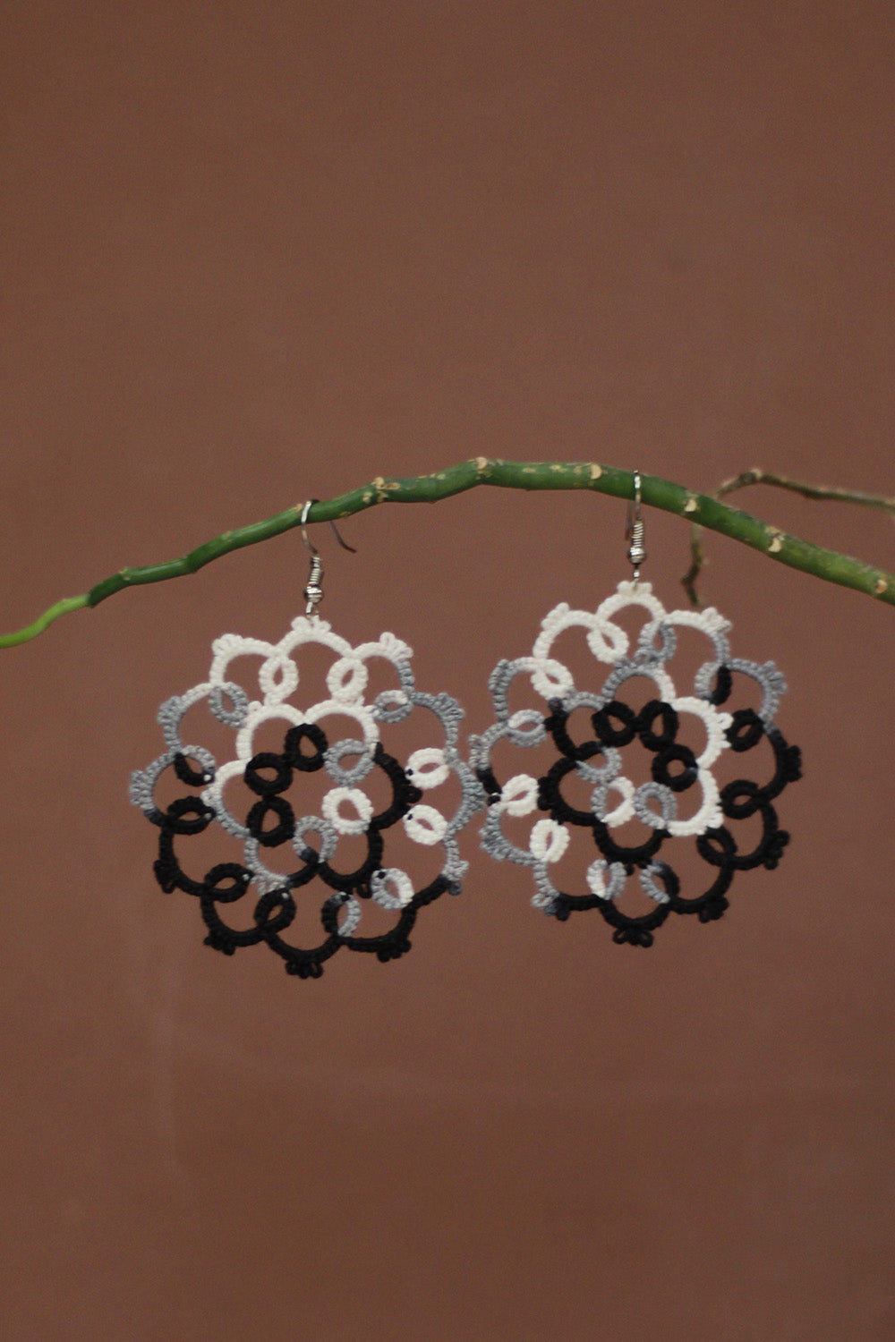 Knots to Node | Monochrome Melody Earrings