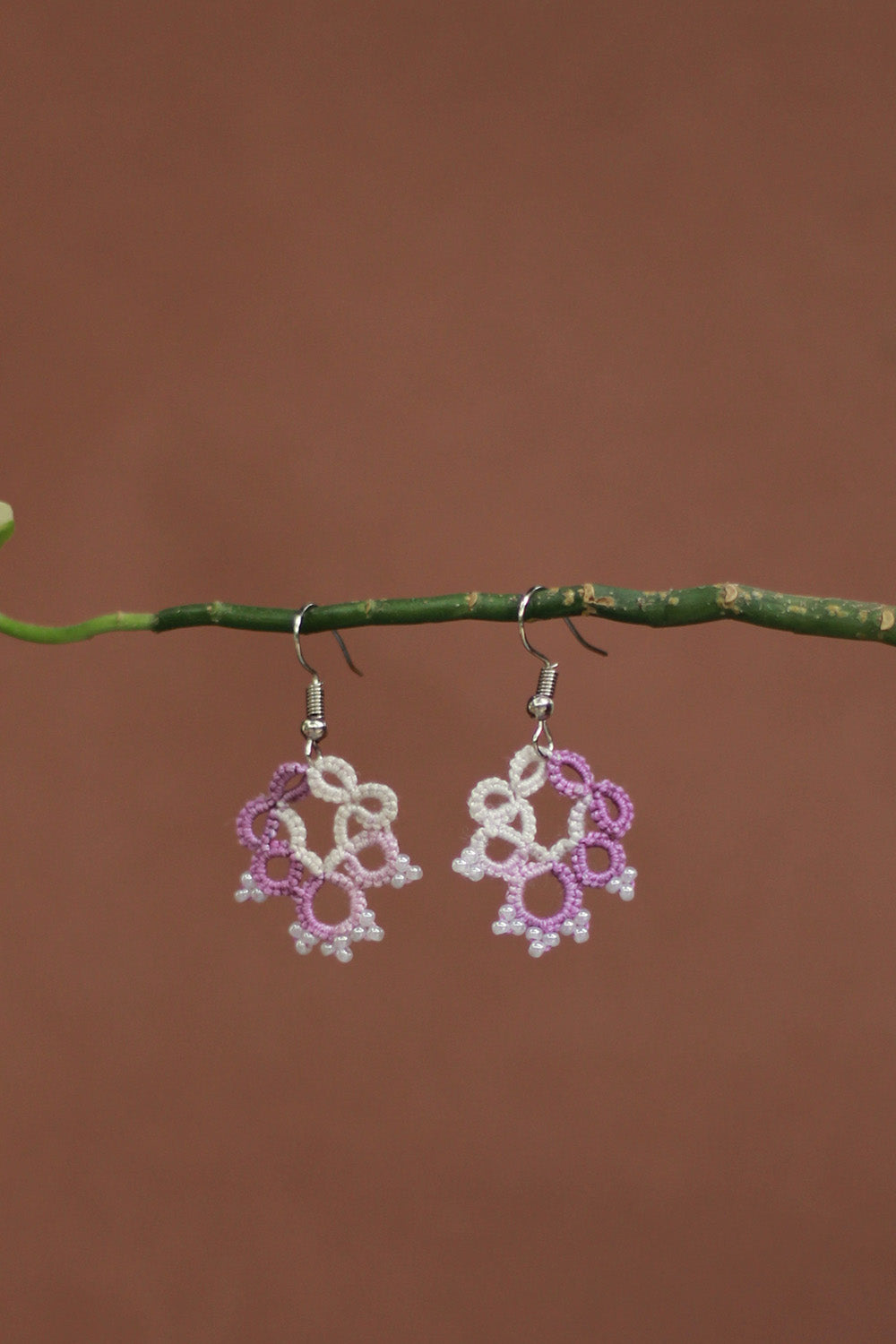 Knots to Node | Lilac Whimsy Earrings