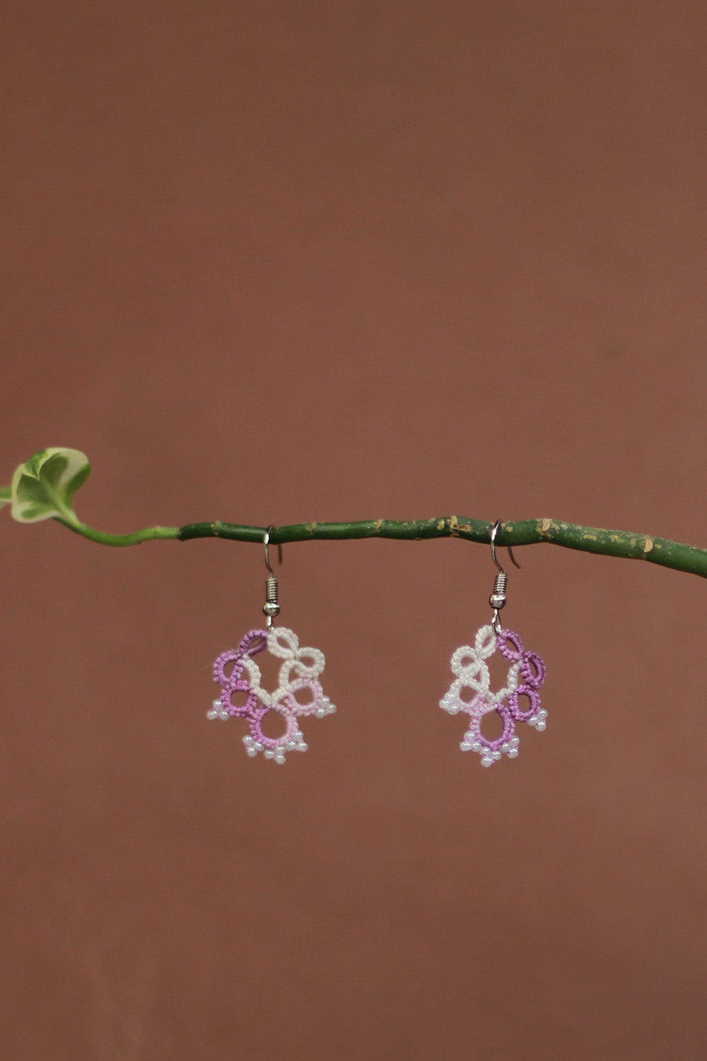 Knots to Node | Lilac Whimsy Earrings