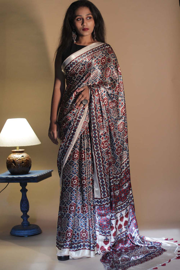 Farishta | Ajrakh Modal Saree