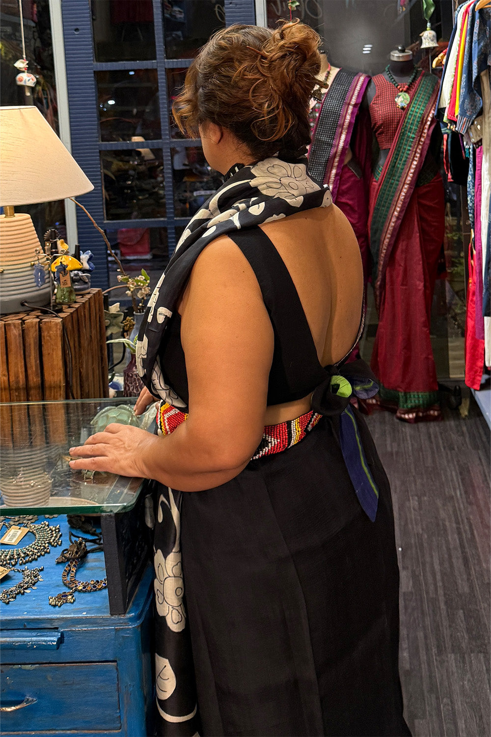 Handpainted Kalamkari | Murshidabad Silk Saree