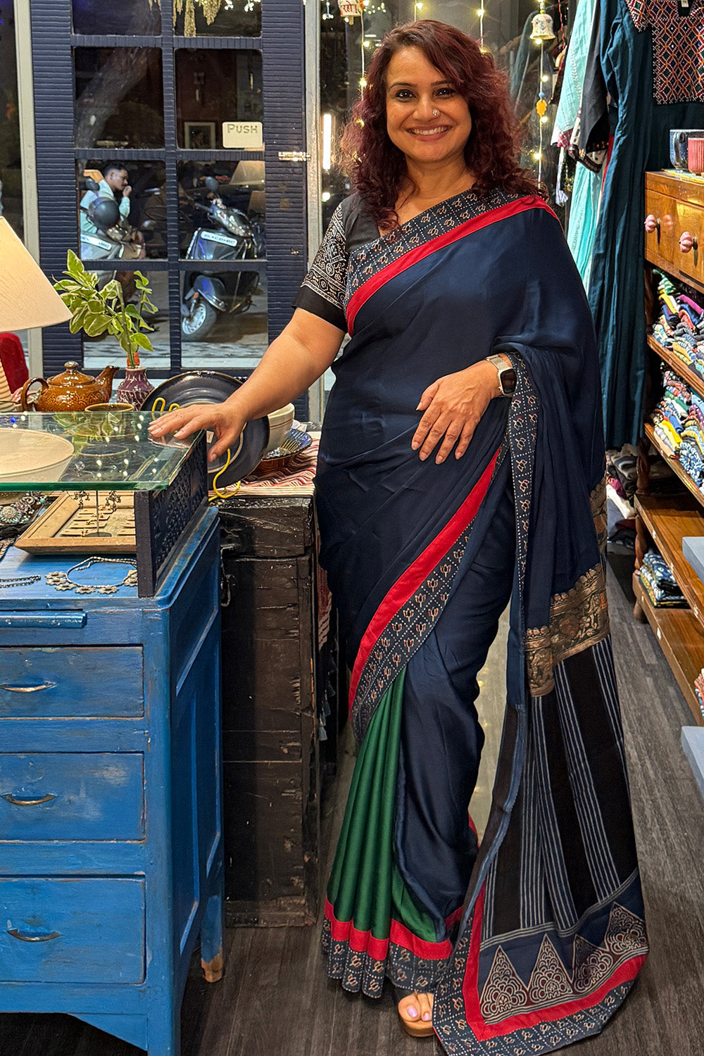 Modal Silk Saree with Banarasi Zari border