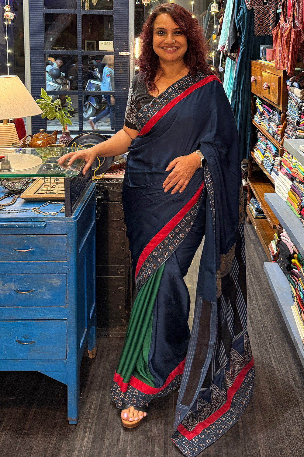 Modal Silk Saree with Banarasi Zari border
