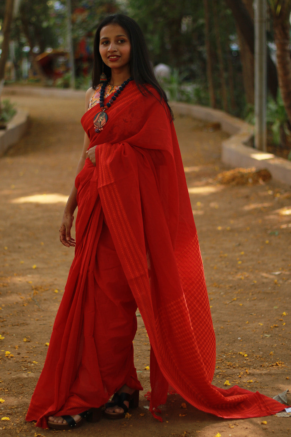 Handloom Cotton Saree | Begumpuri | Rouge