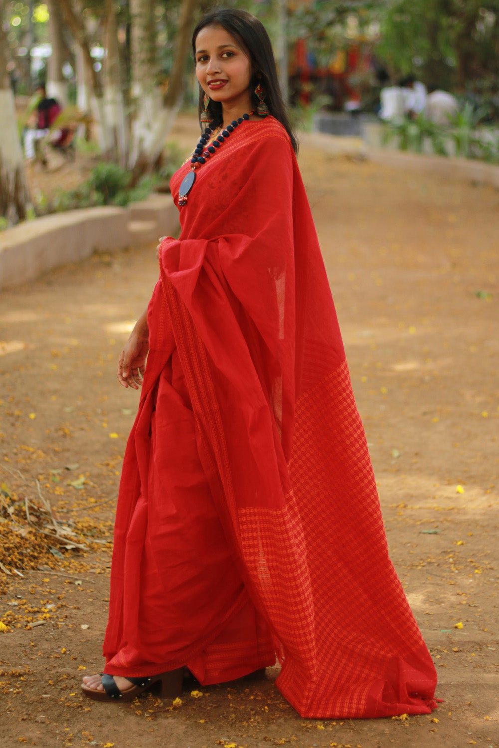 Handloom Cotton Saree | Begumpuri | Rouge