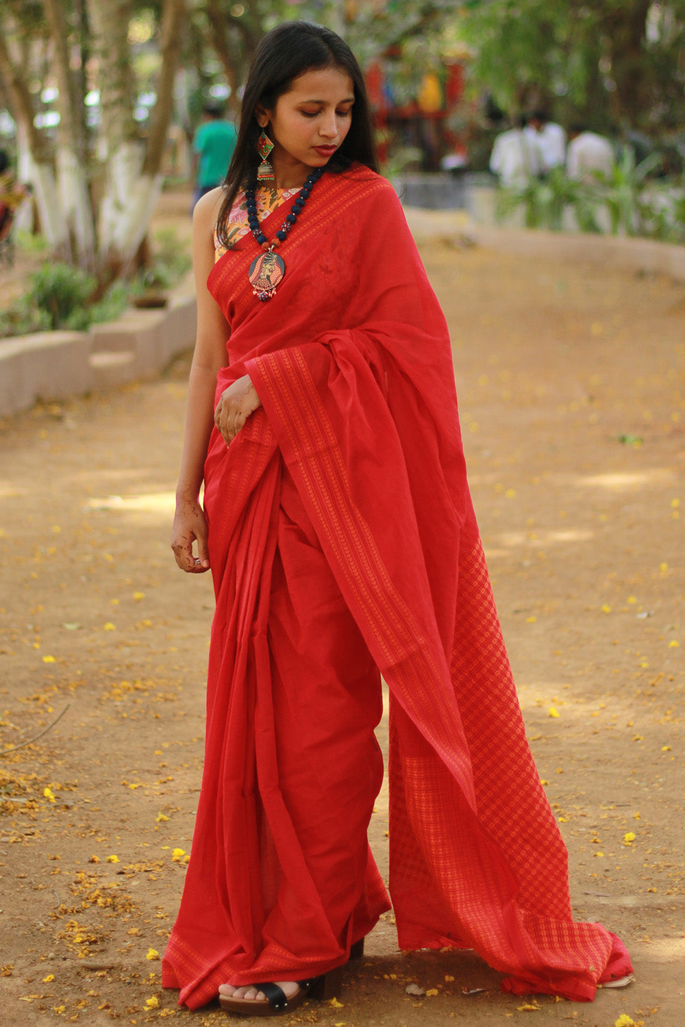 Handloom Cotton Saree | Begumpuri | Rouge