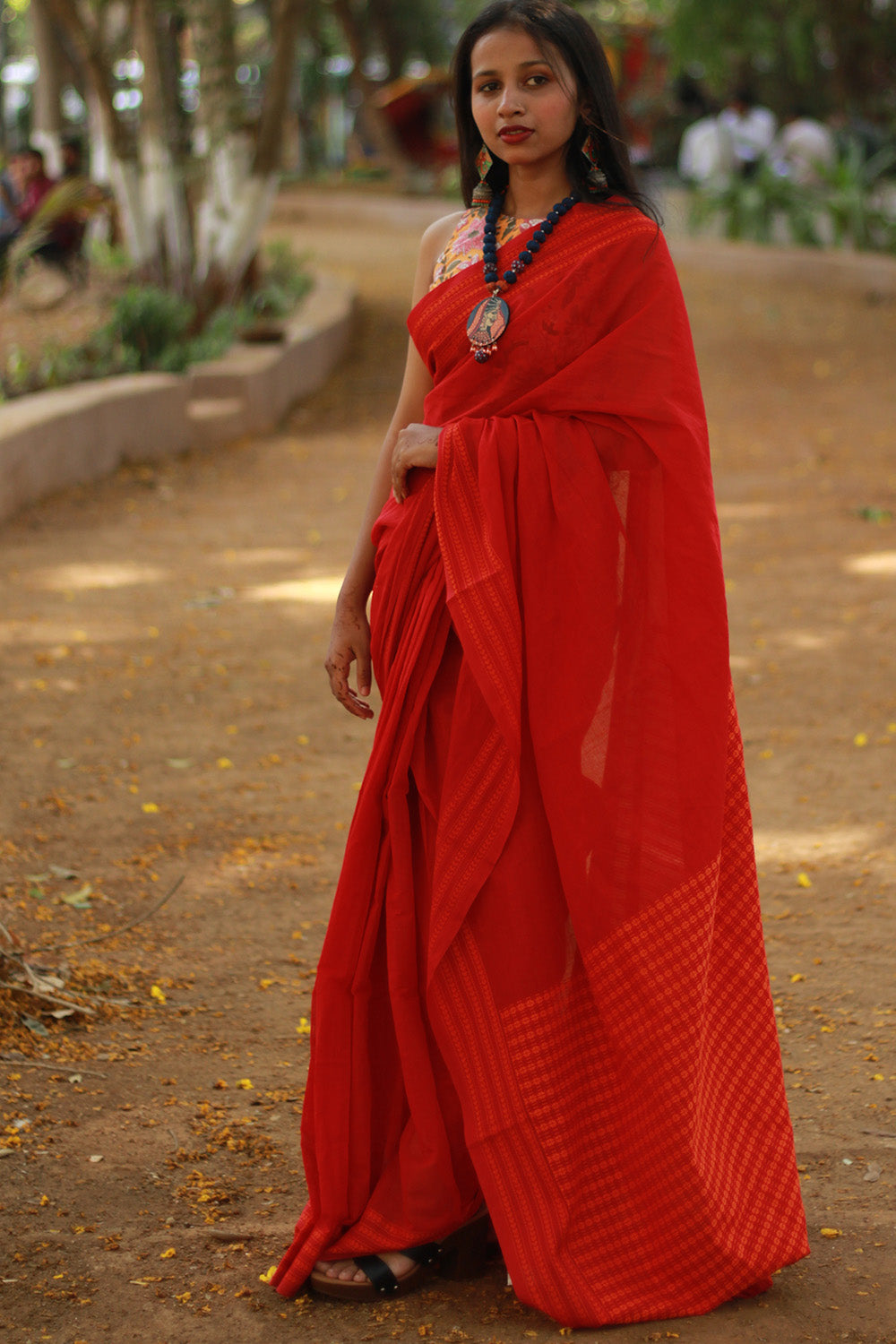 Handloom Cotton Saree | Begumpuri | Rouge
