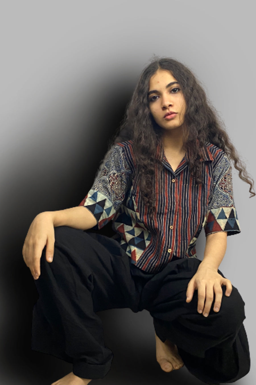 Basic Dhoti | Black Cotton