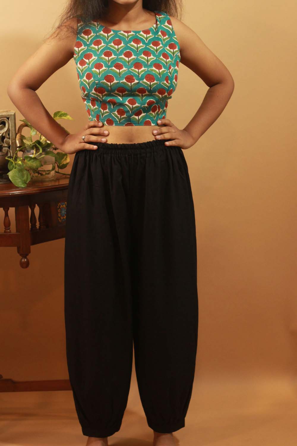 Just Black Harem Pants