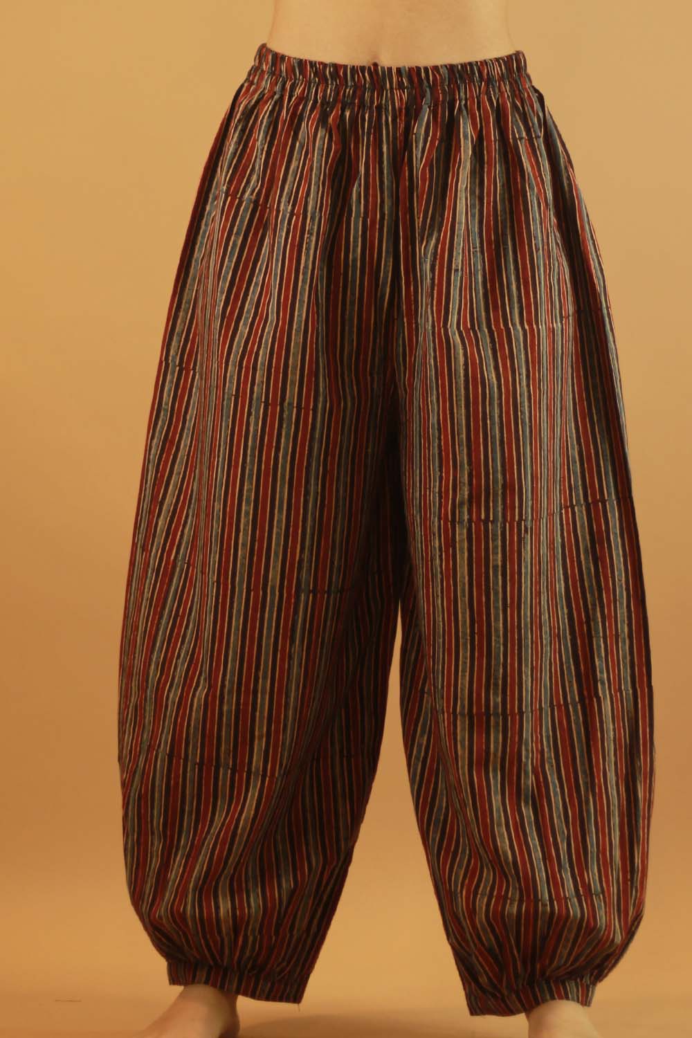 Dhaariyan | Suhaira | Harem Pants | Red & Black Striped pants