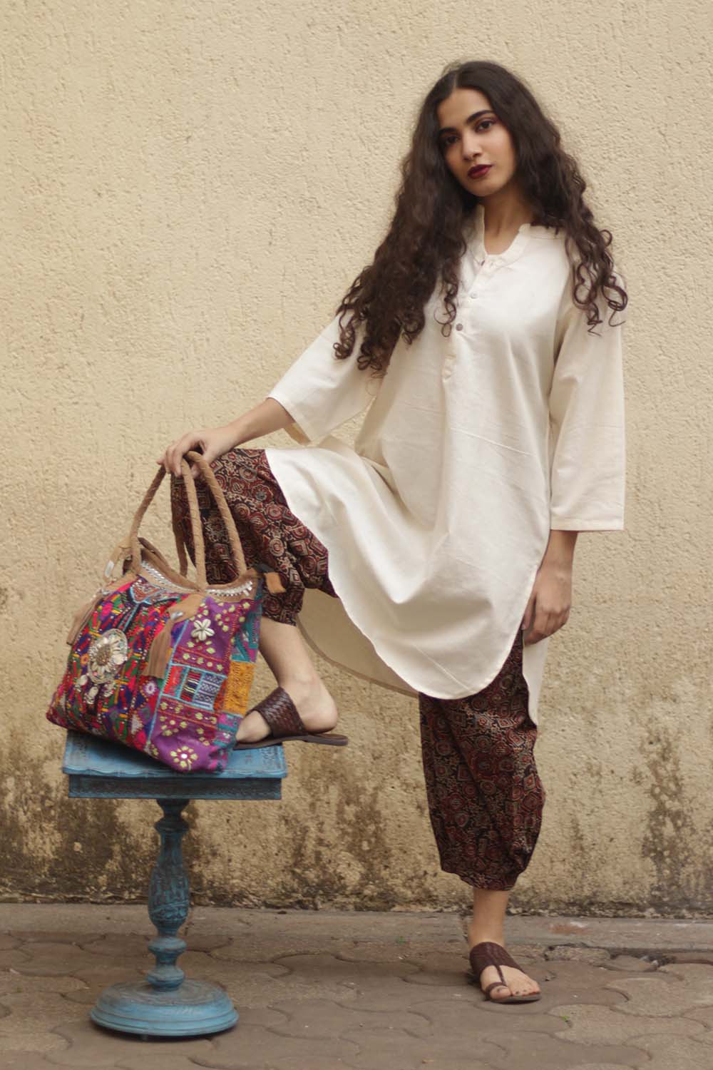 Short Kurta in Ivory