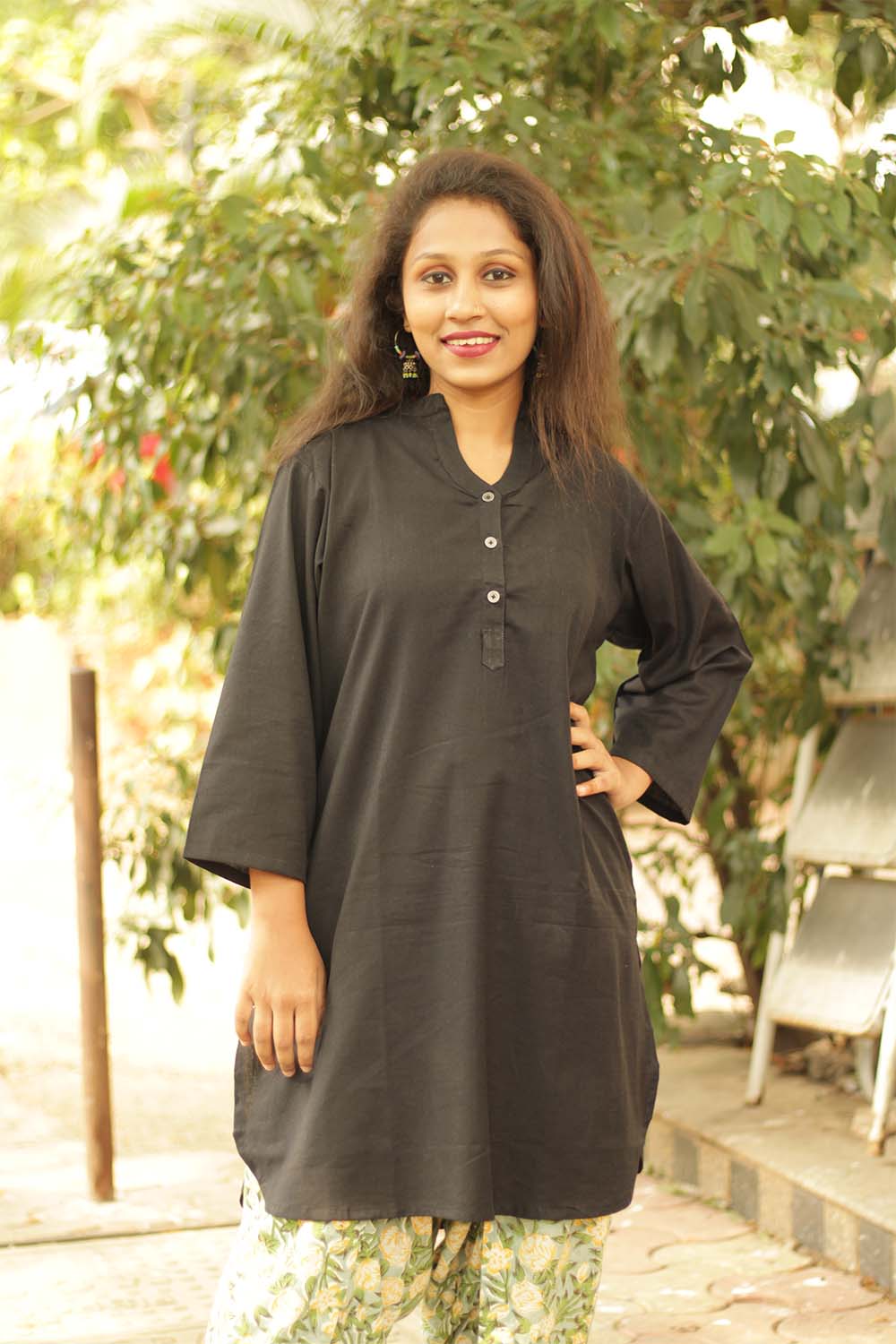 Short Kurta | Black