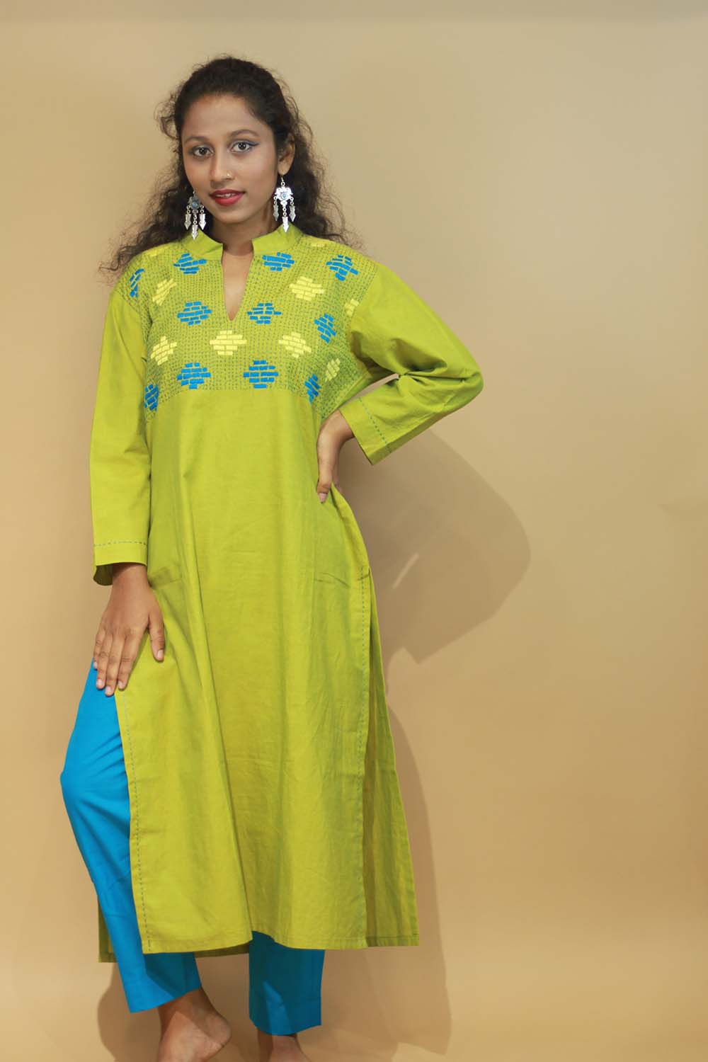 Amala | Slim Pants | Sky Blue