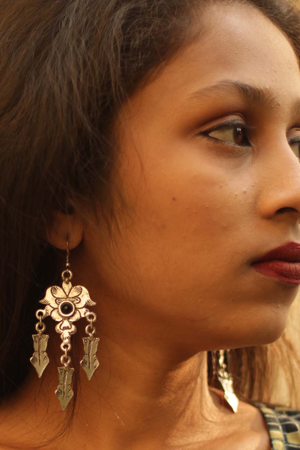 Ajrakh Checks Buttoned Vest