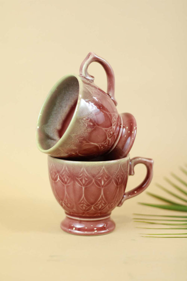 Chalcedony - an Engraved Ceramic Cup