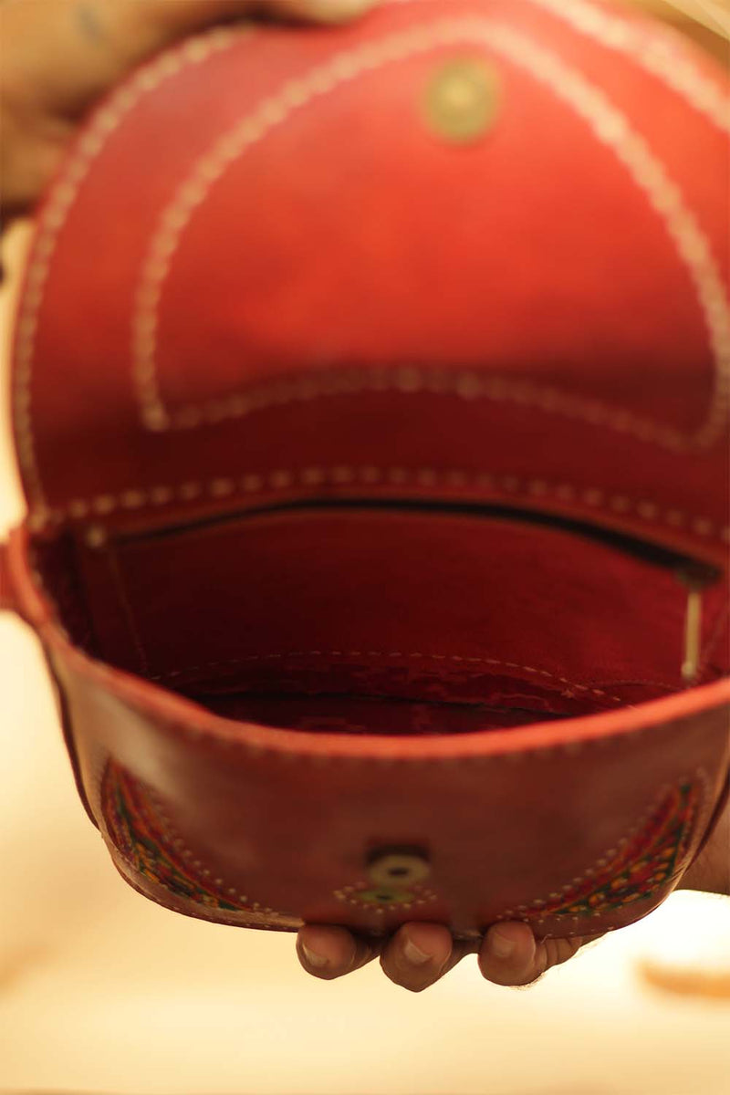 Handcrafted Kutchi Leather Bag