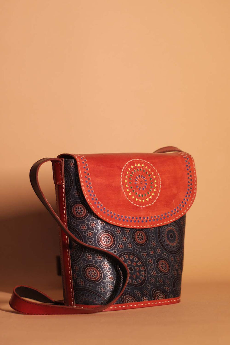 Kutchi Leather Sling | Cobalt