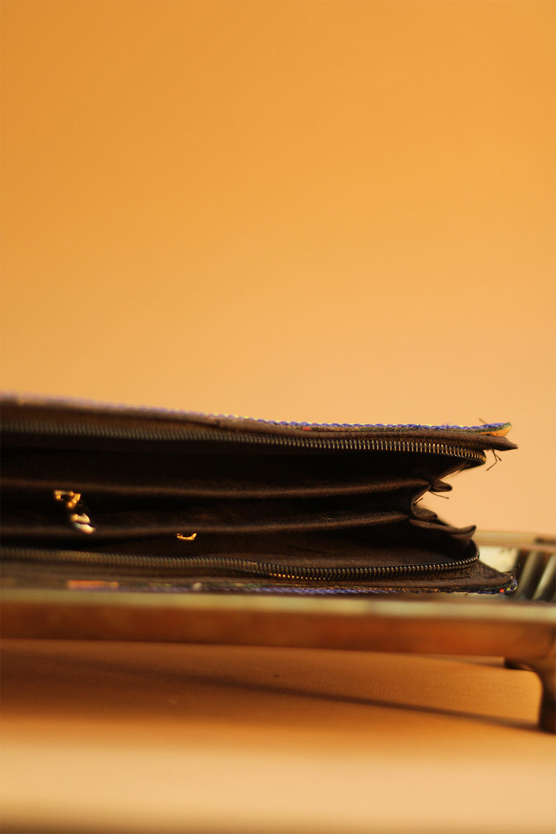 Mirrorwork Leather | Clutch