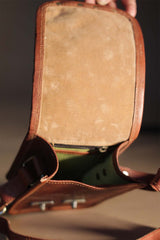 Kutchi Leather Bag | Mirrorwork Sling | Rectangle