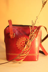 Kutch Leather Handbag | Embroidered