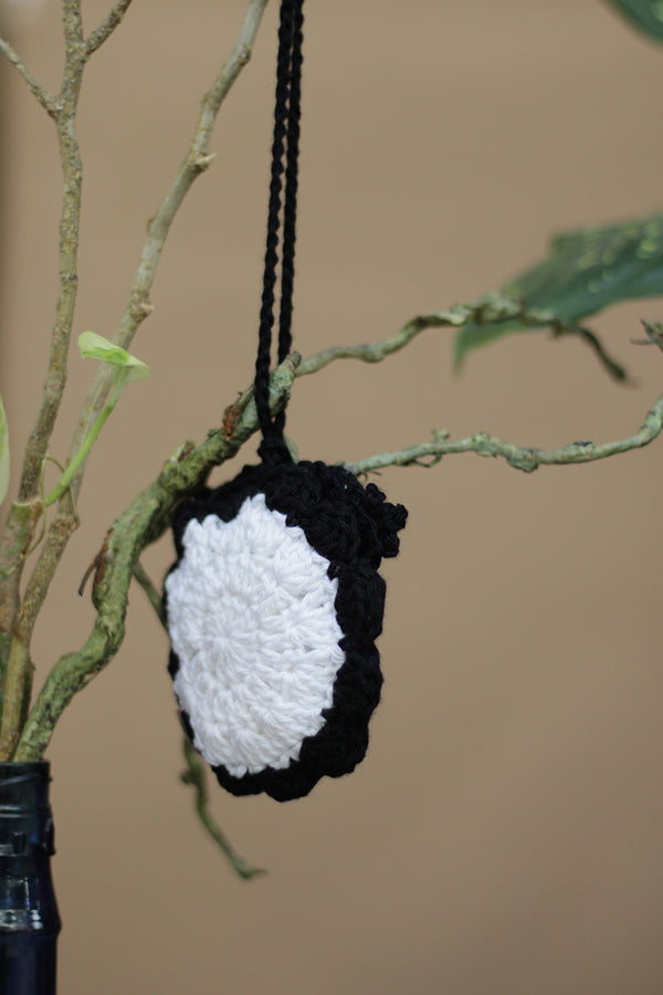 Natkhat Ullu | Knick Knack Crochet Pouch | Black