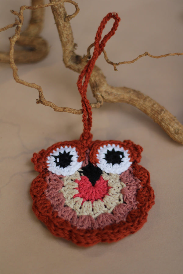 Natkhat Ullu | Knick Knack Crochet Pouch | Rust