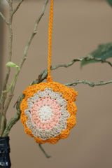 Natkhat Ullu | Knick Knack Crochet Pouch | Amber Orange