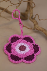 Khilkhilate Phool | Knick Knack Crochet Pouch | Pink