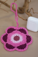 Khilkhilate Phool | Knick Knack Crochet Pouch | Pink