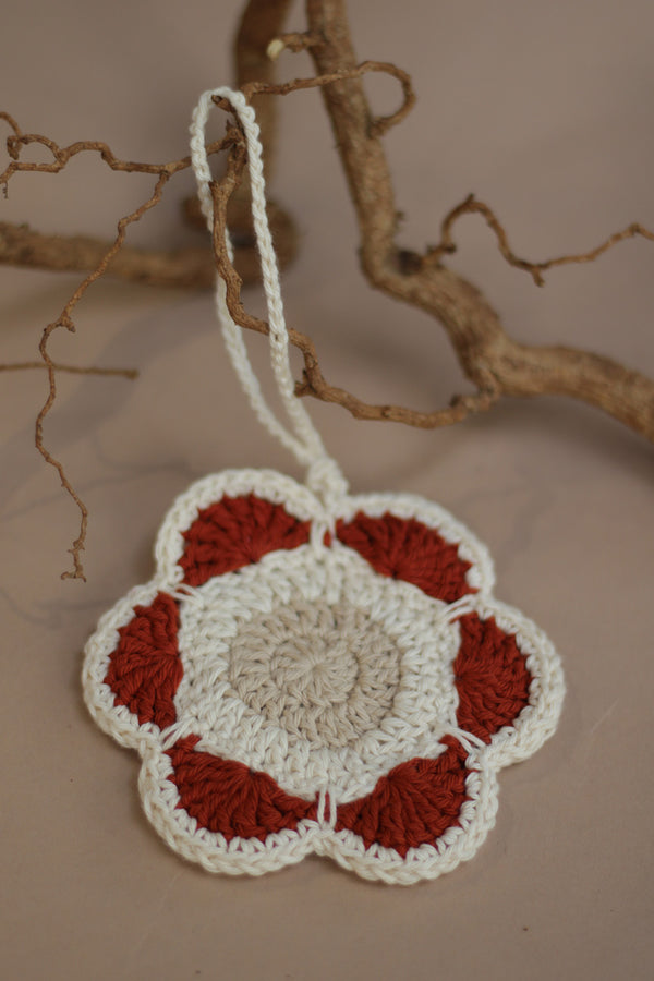 Khilkhilate Phool | Knick Knack Crochet Pouch | Chocolate