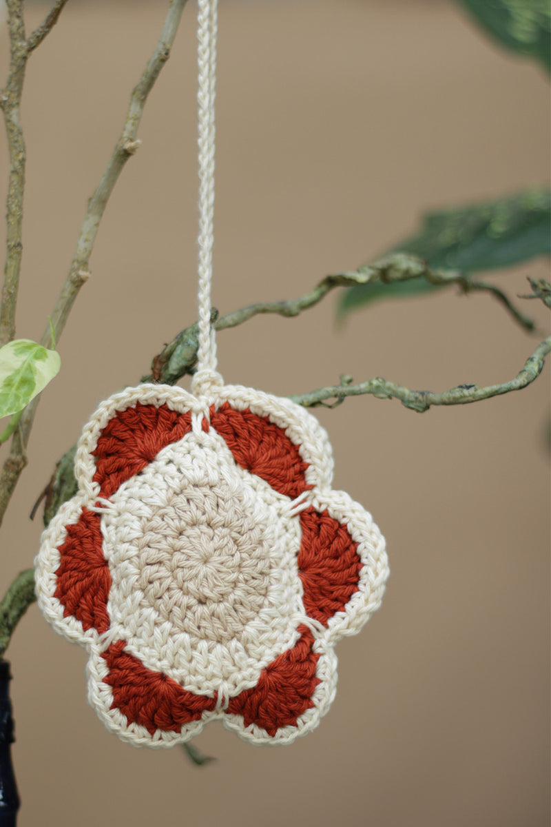 Khilkhilate Phool | Knick Knack Crochet Pouch | Chocolate