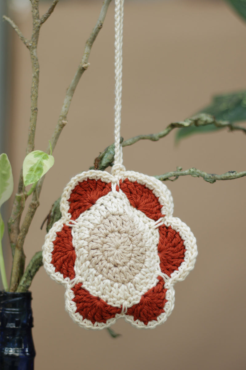Khilkhilate Phool | Knick Knack Crochet Pouch | Chocolate