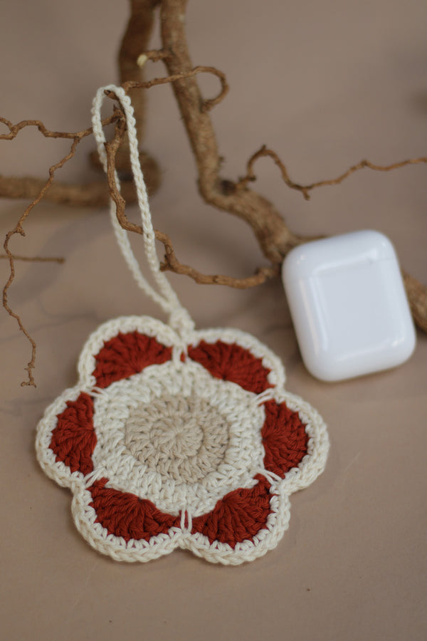Khilkhilate Phool | Knick Knack Crochet Pouch | Chocolate