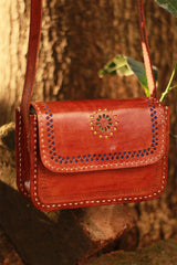 Handcrafted Kutch Leather Bag | Brown