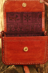 Handcrafted Kutch Leather Bag | Brown
