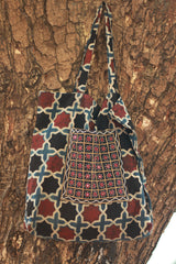 Fabric Jhola Bag | Madder Shatkon Ajrakh