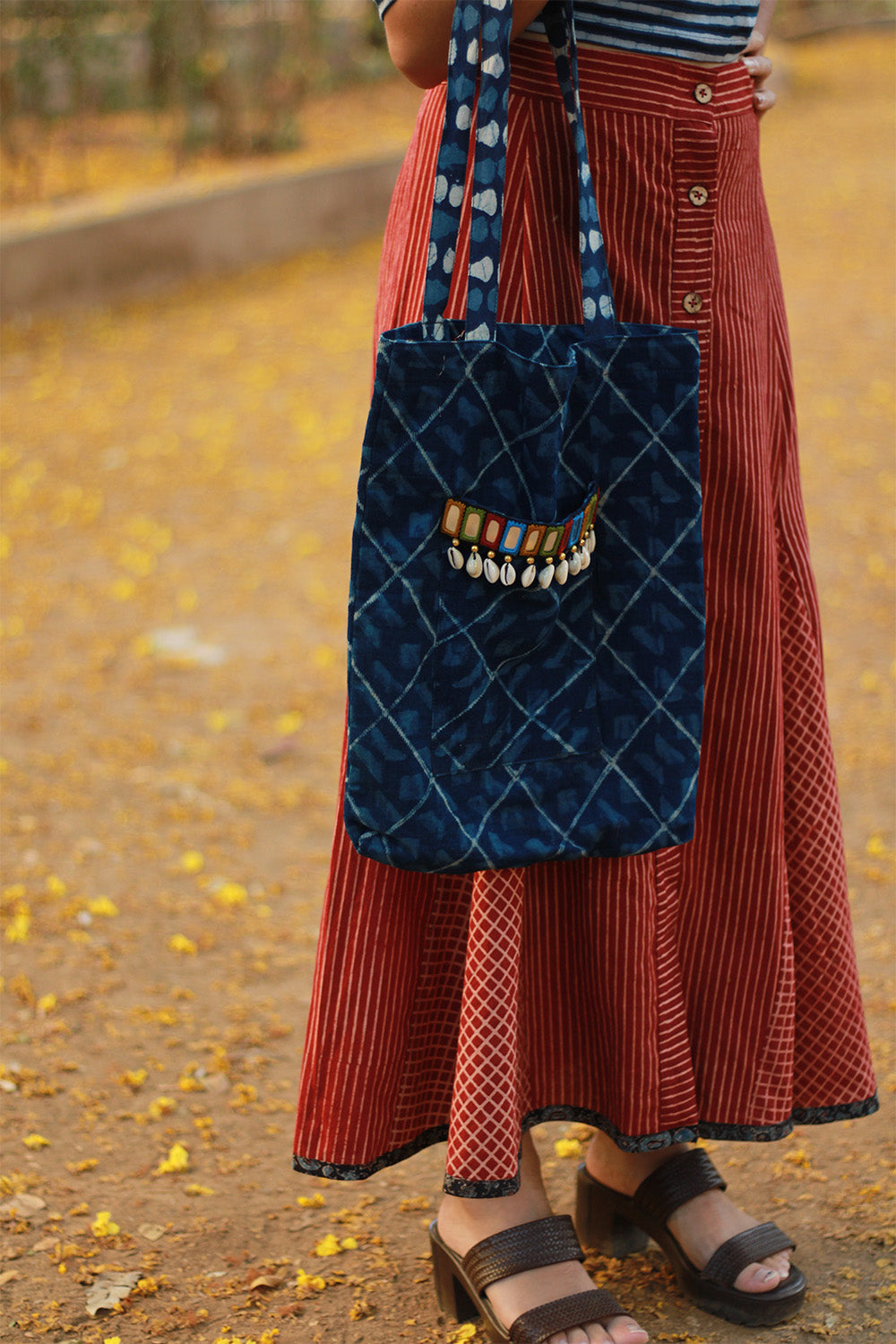 Fabric Jhola Bag | Sapphire