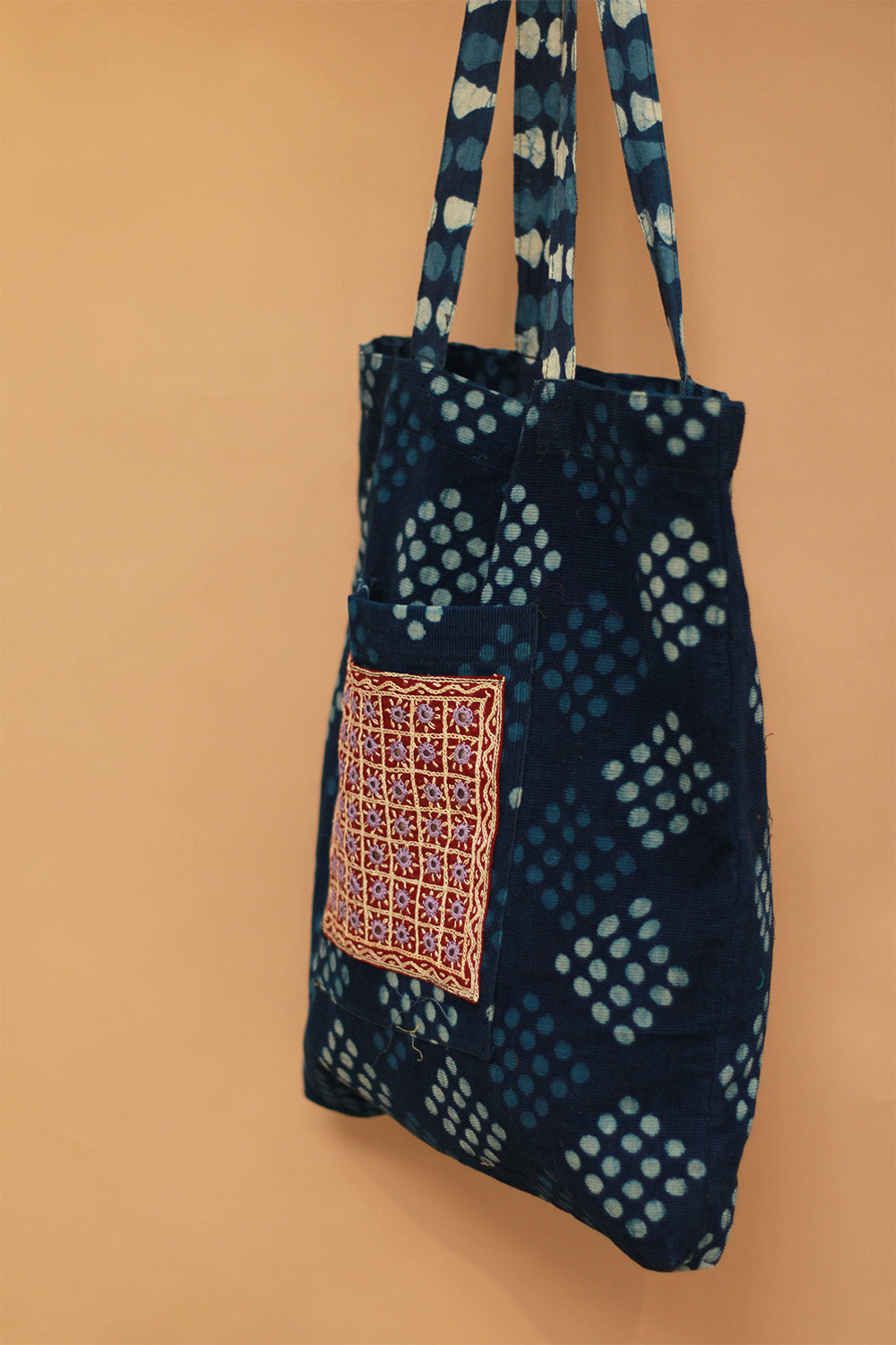 Fabric Jhola Bag | Indigo