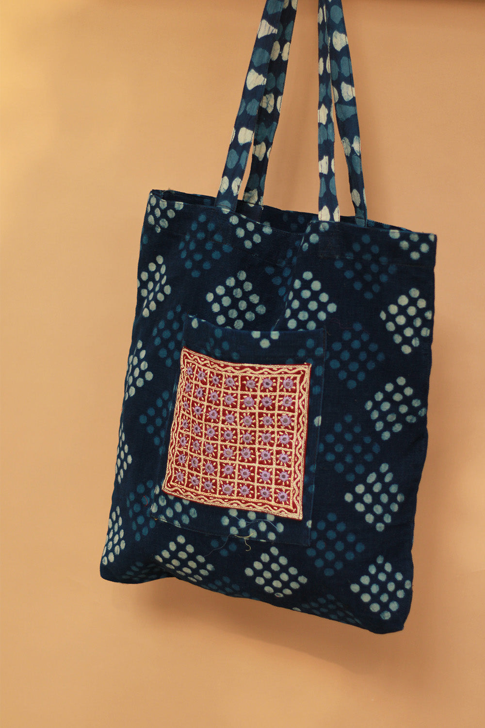 Fabric Jhola Bag | Indigo