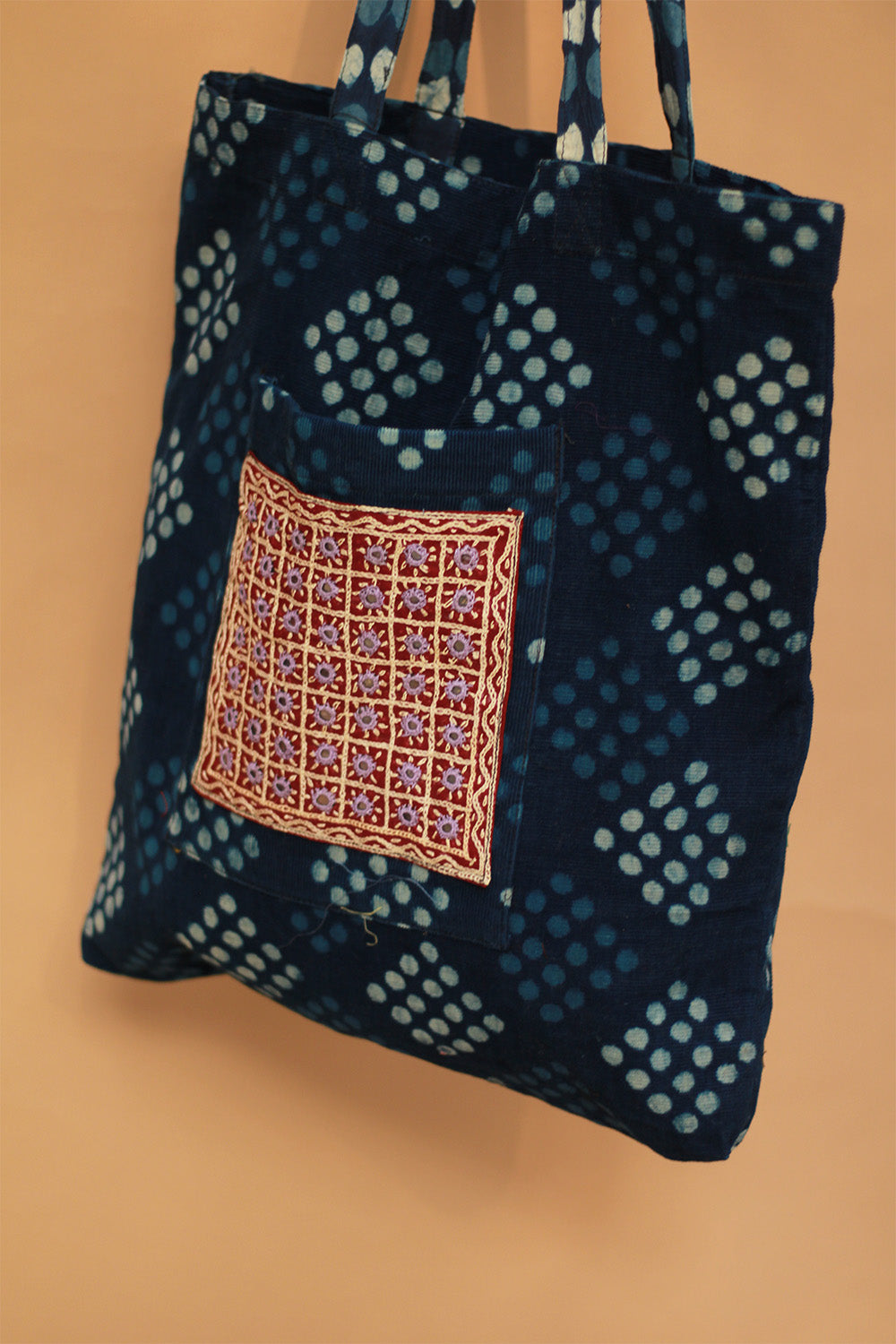 Fabric Jhola Bag | Indigo
