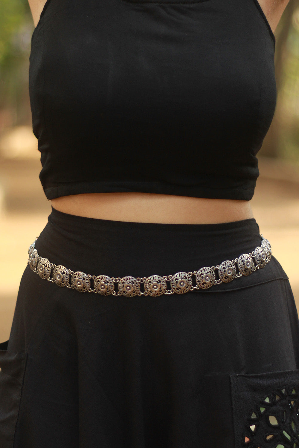 German Silver Belt | Buttons