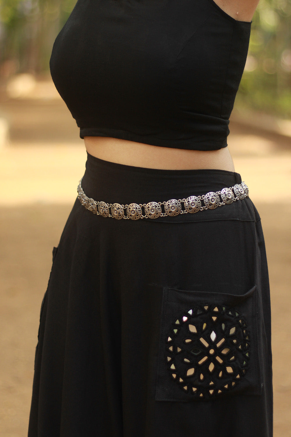 German Silver Belt | Buttons