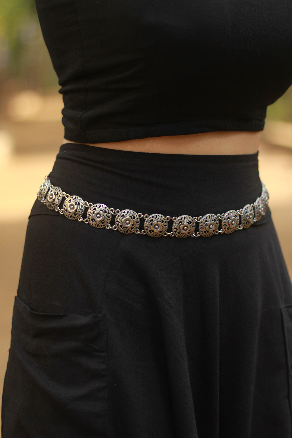 German Silver Belt | Buttons