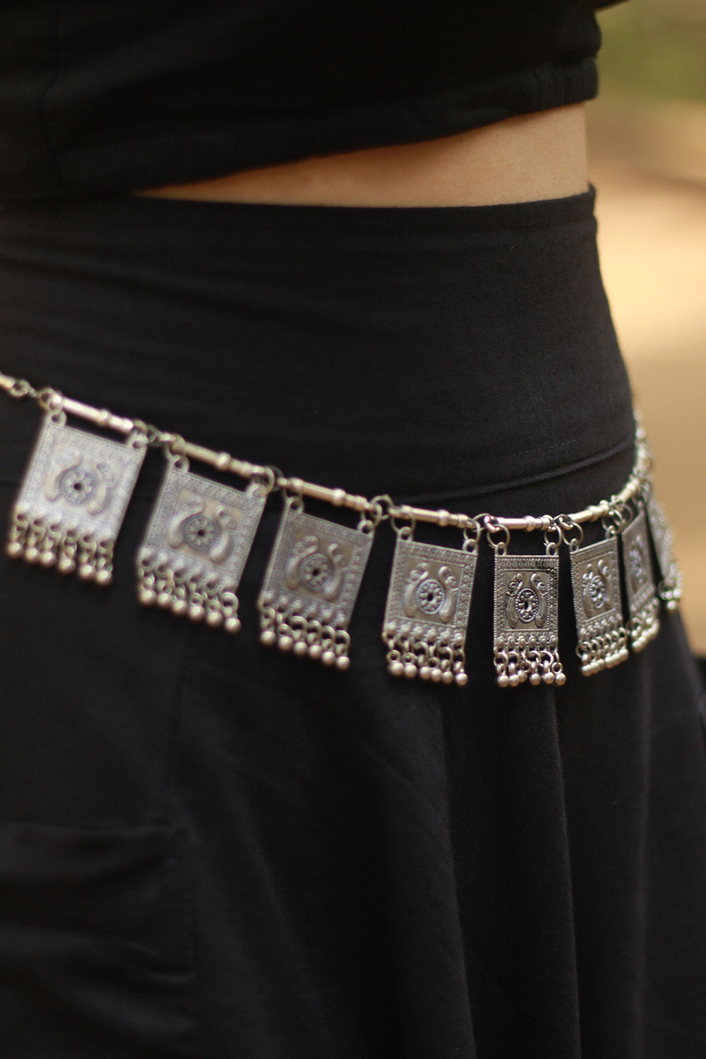 German Silver Belt | Squares