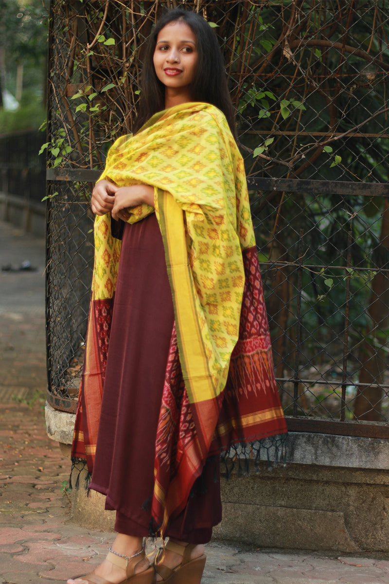 Dupatta | Cotton Silk Ikkat