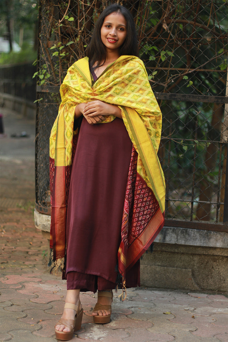 Dupatta | Cotton Silk Ikkat