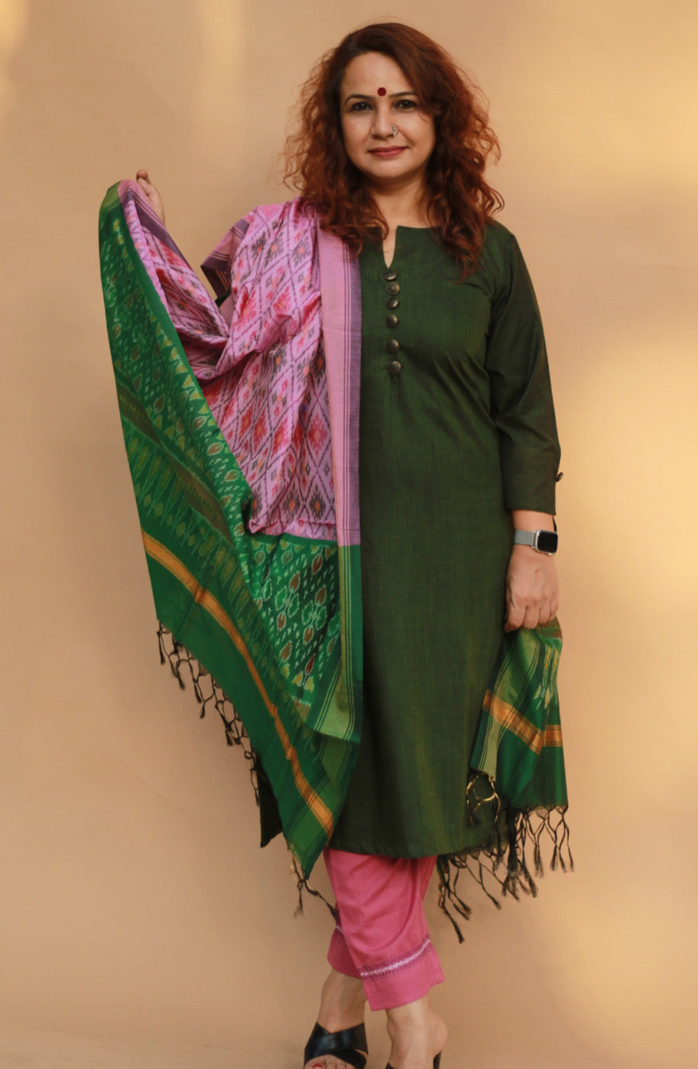 Dupatta | Cotton Silk Ikkat