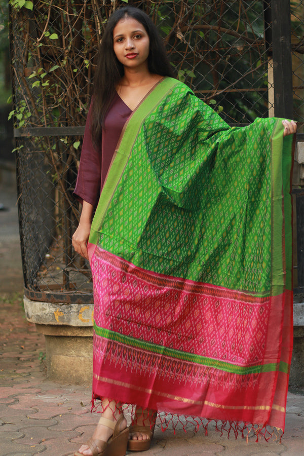 Dupatta | Cotton Silk Ikkat